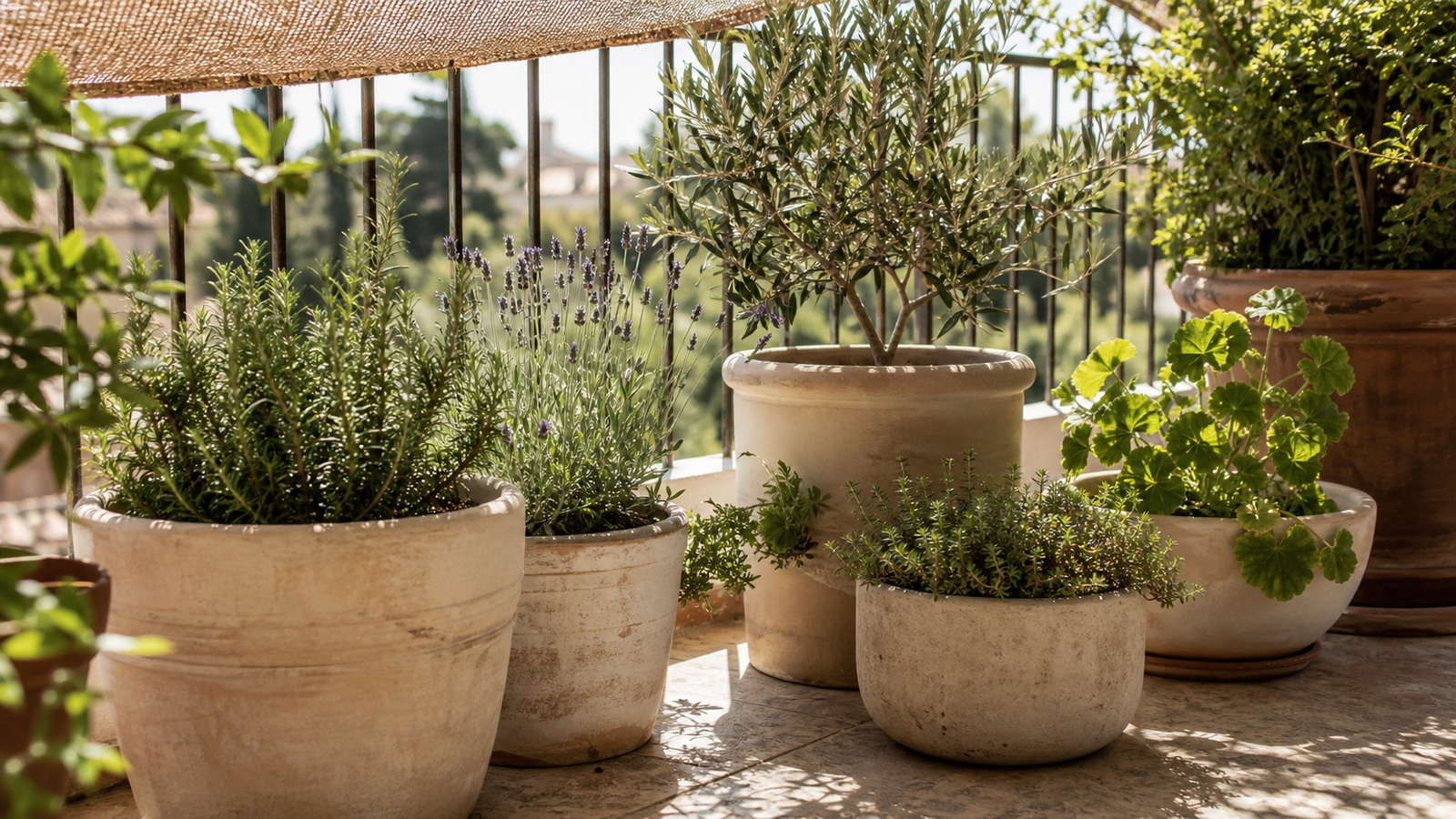 Balcone esposto al sole: tende, piante e soluzioni per abbassare la temperatura — immagine 1